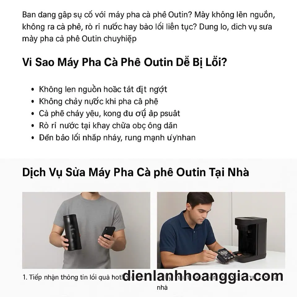 Dịch Vụ Sửa Máy Pha Cà Phê Outin